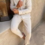 The Lisbon Linen Set – Summer Shirt & Trousers for Men