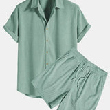 The Corsica Linen Set – Summer Shirt & Trousers for Men