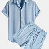 The Corsica Linen Set – Summer Shirt & Trousers for Men