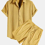 The Corsica Linen Set – Summer Shirt & Trousers for Men