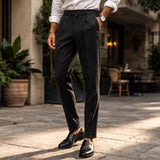 The Brighton Men’s Vintage Classic Tailored Pleated Pants