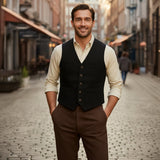 The St. Andrews Men's Elegant Button-Up Vintage Vest