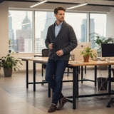 The Venezia Men’s Shawl Collar Chunky Knit Cardigan