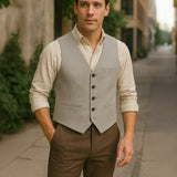 The St. Andrews Men's Elegant Button-Up Vintage Vest