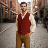 The St. Andrews Men's Elegant Button-Up Vintage Vest