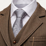 The Wallingford Men's Classic Tweed Suit Gilet