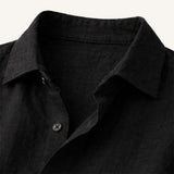 The Buckingham Men’s Casual Relaxed Fit Cotton Linen Shirt
