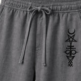 The Brookridge Men’s Trendy Relaxed Fit Linen Wide Leg Drawstring Pants