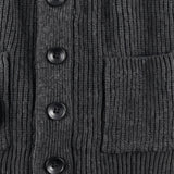 The Venezia Men’s Shawl Collar Chunky Knit Cardigan