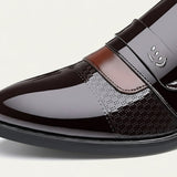 The Sirmione Men’s Patent Leather Loafers – Luxury Slip On Formal Dress Shoe