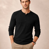 The Pinecrest Creek Men’s Casual Waffle Henley Thermal Shirt