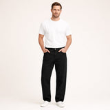 The Willowridge Men's 100% Cotton Loose Fit Straight Leg Pants